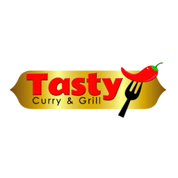 Tasty Curry & Grill logo.
